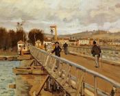 阿尔弗莱德 西斯莱 : Footbridge at Argenteuil